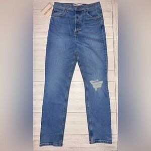 GRLFRND the Piper super high rise stretch slim crop jeans